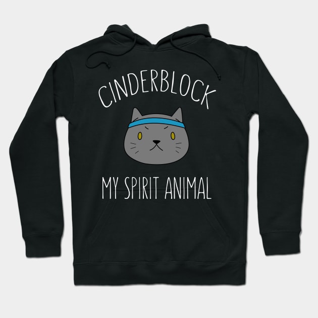 Cinderblock the Cat My Spirit Animal Hoodie by The Shirt Genie